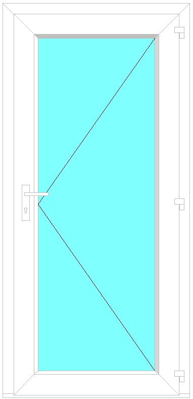 Bejárati ajtó mahagóni színben 935 mm x 2100 mm